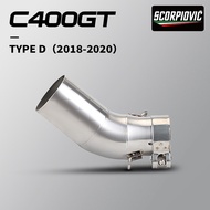 Slip On For C400 C400X C400GT 2018 2019 2020 Motorcycle Exhaust Escape Modified Middle Link Pipe 51m