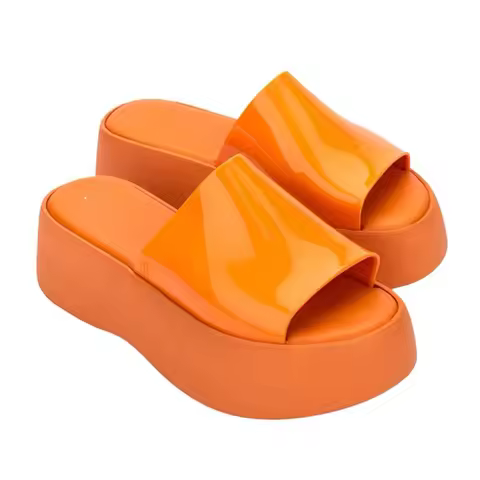 Mini Melissa Sandal Summe Women Slippers Wedges Platform Beach Flip Flops Trend High Heels Ladies Sh