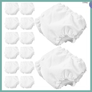 20 Pcs Newborn Diapers Underwear Baby Doll Undergarments 7.00X7.00X0.10CM White  shaoyiping