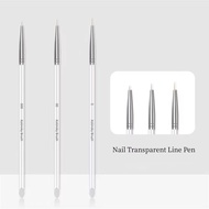 3pcs Nail Art Liner Painting Pen 3D Tips DIY Acrylic UV Gel Brushes Drawing Flower Line Grid French Design Manicure Tool