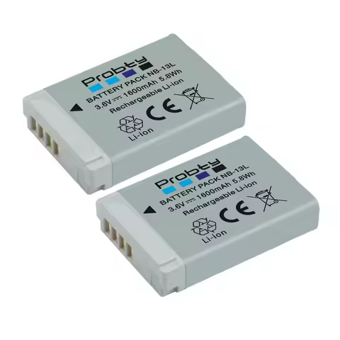 1600mAh NB-13L NB13L NB 13L Battery + LCD USB Charger for Canon G7 X Mark II G7X G5 X G5X G9 X G9X S