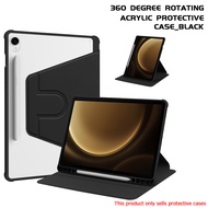 เคสฝาพับ หมุนได้ 360° เคส For Samsung Galaxy Tab S6 lite Tab A9 plus S10 S7 S8 S9 FE A8 S8 + plus 1