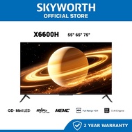 NEW 2026 Skyworth QD- Mini LED 4K UHD Google TV X66H QLED+ 120Hz Gaming with EyeCare