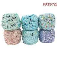 PRESTON Sequin Yarn Colorful Twinkling Knitting Wool With Sequin Sewing DIY Craft Thread