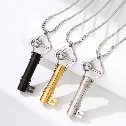 Anxiety 528 417 Hz Healing Breathing Key Necklace Mindfulness Meditation Tuning Tool Stress Relief &