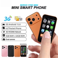 Mini Android15.0 Smart Phone 4.0 Inches 4GB RAM 64GB ROM Dual SIM Standby Play Store 3G Little Phone