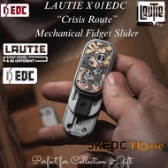 Lautie x 01EDC Co-Branded "Crisis Route" Mechanical Push Slider | Lautie x ZeroOne EDC Hand Fidget S
