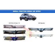 Grill WIRA logo UK , Front Grill Proton Wira, Satria, Arena, Putra (Chrome/ CF / Titamium)