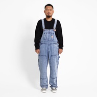 Superego - Overall Carpenter Double Knee Denim Loose Straight Snow Light Blue OVA01A