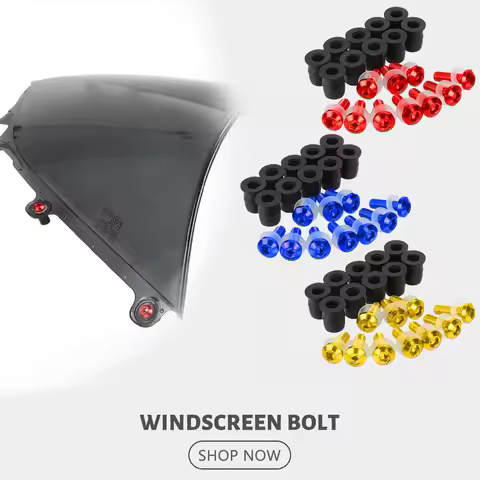 10PCS M5 5mm Windscreen Windshield Bolts Screw Kits 1998-2023 For SUZUKI BURGMAN 400 650 125 200 AN1