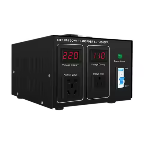 Voltage Transformer Converter US Adapter Heavy Duty Accurate Metal Professional 110V to 220V 220V to
