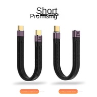 USB4.0 Type-C Full-Function Data Cable 100W Fast Charge 40Gb Transmission 8K Projection Screen 13cm 