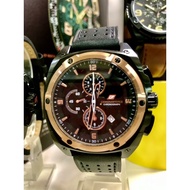 Swiss Chronoforce Leather Chronograph Men Watch 515723GBR