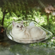 COD ที่นอนแมวติดกระจก เปลแมวติดกระจก สีใส เห็นใต้ท้องแมว เปลแมว ที่นอนแมว