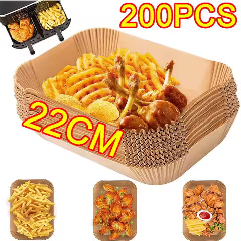 Air Fryer Cooking Baking Paper for Ninja Dual XL foodi AF300 AF400 AF451 Disposable Paper Liner Mold