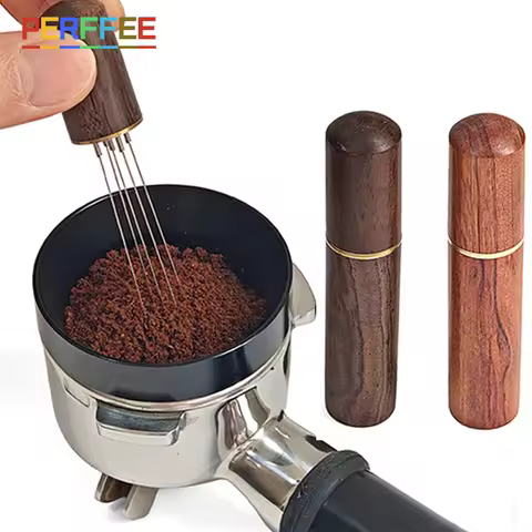 Coffee Needle Distributor Coffee Powder Stirrer Wood Handle Espresso Stirrer WDT Tools Coffee Distri