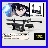 Gantungan Kunci Pedang Anime Sword Art Online Kirito Elucicator