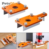 [PETSOLA] Wood Router Base Slotted Plate Multipurpose Router Slotting Bracket for