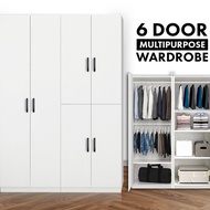 Ninsso : 4 door wooden wardrobe/2door multifunctional wardrobe WITH 2 hanging pole