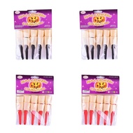 ZENDOA Đáng sợ Bộ ngón tay Phù Thủy Zombie Ma Ngón tay dài Đạo cụ móng vuốt ma Sáng Tạo Đen Ngón tay