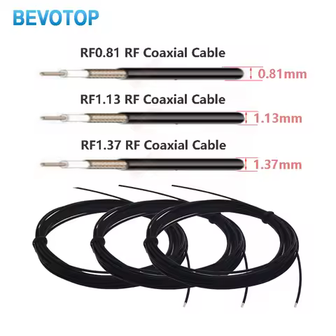 RF1.13 RF Coaxial Cable OD=1.13mm Pigtail 50 Ohm RF Coax Extension Cord Mini Wire for RF Connector