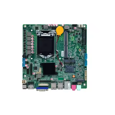 H110 Hot Sale QM1100 DDR4 Core I7-7700 4.2GHz Processor Lga 1151 Motherboard RJ45 Network Card 60Hz 