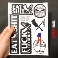 CHERRY Axing Homemade RUSTY BUTCHER RUSTY BUTCHER Harley Locomotive Sticker