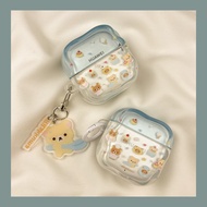 Ins Fun Cute Dessert Rilakkuma Suitable for Huawei freeclip2 Protective Case Freebudspro4 Earphone C
