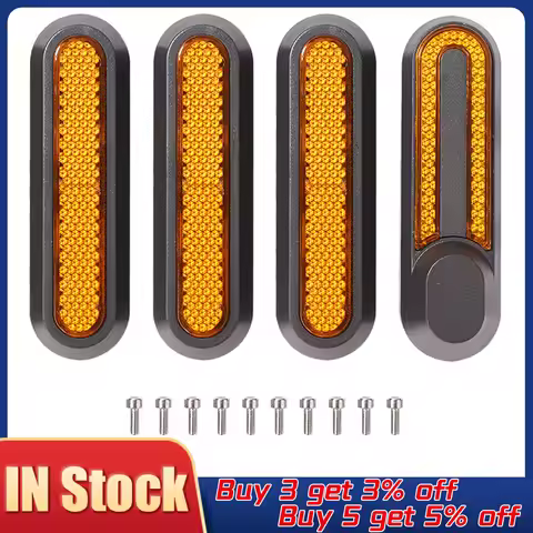 2-4PCS Wheel Cover Hub Cap Protective Shells Reflective Stickers Tube for Xiaomi M365 /Pro 2/1S Elec