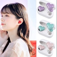 現貨 全新 情人節 日本爆款 heartbuds 原單心形藍牙耳機-紫 #把愛傳出去