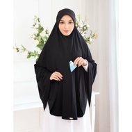 [Berdagu] Tudung Labuh Umrah Haji Moscrepe Awning Scuba Ironless / Mini Telekung / Khimar Poket Labu