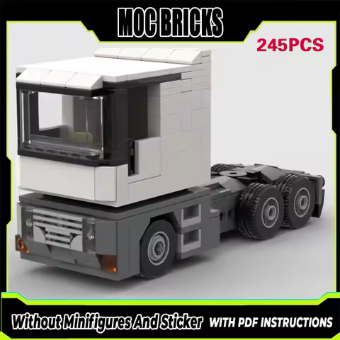 City Car Model MOC Building Bricks Magnum 440 Heavy-Duty Truck Modular Technology Gifts Holiday Asse