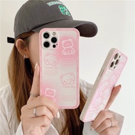 Case Samsung S10 lite s20 plus S20 ultra S20 FE 5G S21 ultra S21 FE S22 PLUS S22 ultra s20plus S20FE S21ultra 21FE S22PLUS S22ultra Pink Bear TPU Soft Shell Case