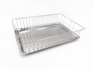 大尺寸設計不鏽鋼網籃 碗盤籃架 瀝水籃架 餐具架 廚房置物架碗籃