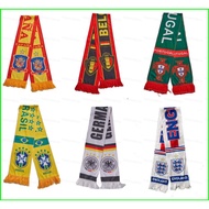 B4 22/23 World Cup France England Belgium Brazil Argentina Portugal Italy Football Fans Scarf Waving