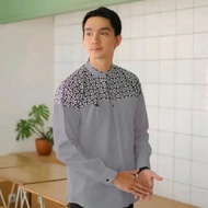 The Newest 77 Koko Shirt For Adult Men Long Sleeve Latest Brick Batik Motif