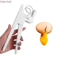 POACTIVE‌ Egg Shell Cracker, Plastic White Egg Separator, Convenient Egg Breaker For Breaking Egg