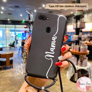 [SSNM1] Softcase Sling motif nama anda sendiri OPPO A5S A7 A12 A11K F9 F5 F7 - Case Tali OPPO A5S - 