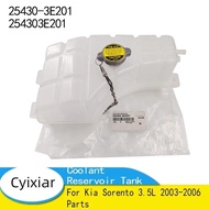 25430-3E201 254303E201 Car Coolant Reservoir Tank with Cap for Kia Sorento 3.5L 2003-2006 Parts