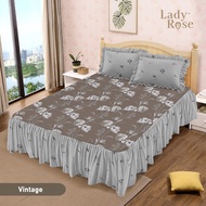 Sprei rumbai lady rose 180 x 200 motif vintage