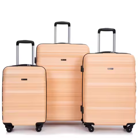 3 Piece Luggage Sets,PC Hardside Suitcase with Expandable,Spinner Wheels, TSA Lock,Carry on Luggage