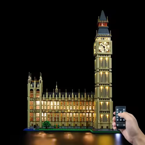 No Model LED Lighting Set Suitable for LEGO Creator Expert Big Ben 10253 (Not Include Building Block