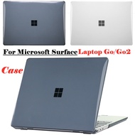For Microsoft Surface Laptop Go/Go2 Cover Plastic PC Shell Skin Shockproof PC Thin Hard Laptop Clear Glossy Laptop Case