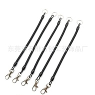 Plastic Spring Rope Carabiner Spring Lanyard Keychain Hardware Accessories Tool Key Anti-Lost Keycha