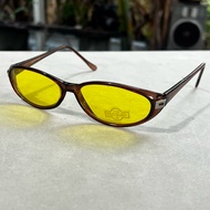 Vintage Fashion Glasses 90s Work New Old 20 Years No Production Free Size Thai People Imported Produ