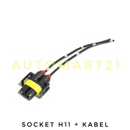 SOCKET CABLE FOG LAMP - SOCKET CABLE LAMP H11/ H16/H8/H27 CABLE SPOT H11+CABLE