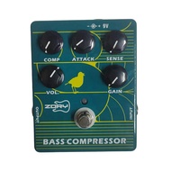 (QEPA) 1 Piece ZCP2 Bass Compressor Guitar Effect Pedal Metal True Bypass Guitar Accessories