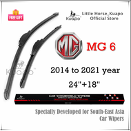 Kuapo ใบปัดน้ำฝน  MG 6 2014-2021 ปี ที่ปัดน้ำฝน กระจก ด้านหน้า รถยนต์ 2 ชิ้น (พิเศษสำหรับเอเชียตะวันออกเฉียงใต้) MGห้า mg6