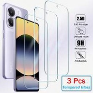 ฟิล์มกระจกนิรภัยกันรอยหน้าจอ HD Clear 3 ชิ้น ใช้ได้กับ Samsung Galaxy OPPO ใช้ได้กับ Xiaomi Redmi No