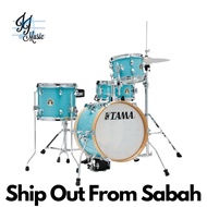 Tama LJK44H4-AQB Club-JAM Flyer Shell Kit with 4pc Hardware, Aqua Blue (Tama Clubjam / Tama Drumset)